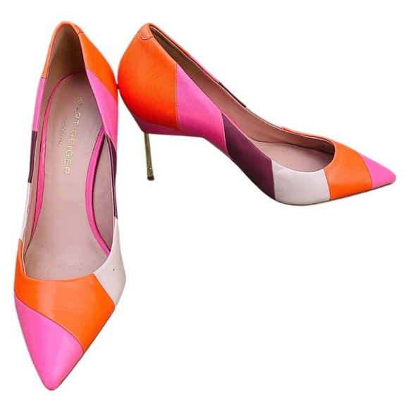 Kurt Geiger London Colorblock Women's Stiletto Heels 38.5 - Picture 10 of 10